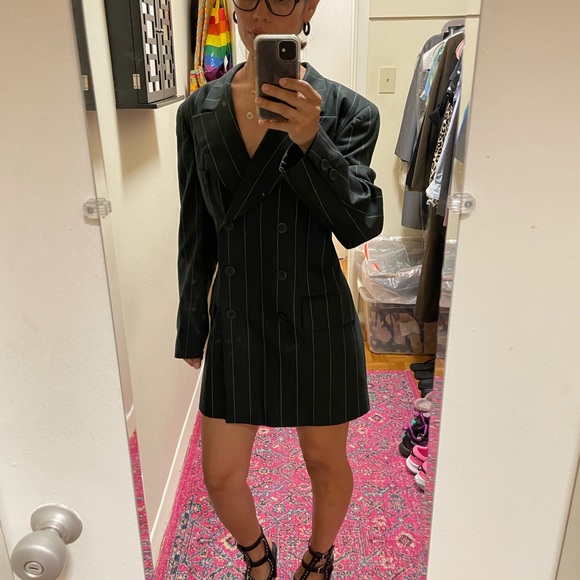 Vintage 80s ESCADA Margaretha Ley Wool Green Blazer - Picture 15 of 15